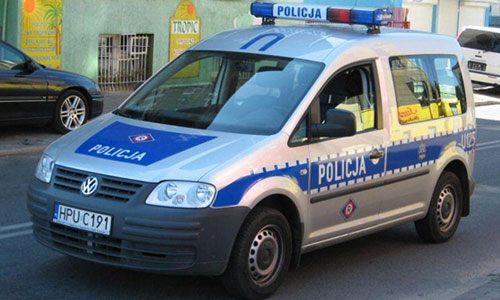 Polizeiauto in Polen